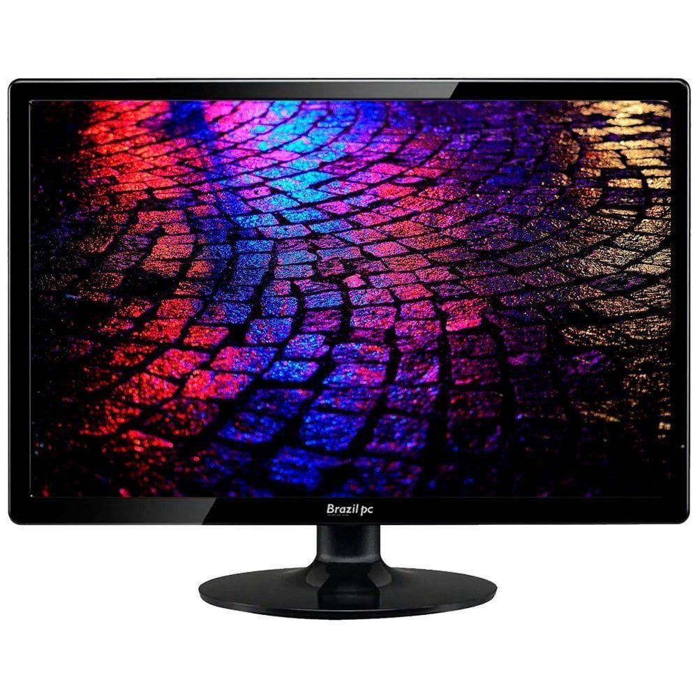 Monitor Led Brazil Pc 15.4” Polegadas, Widescreen, Vga-hdmi, Resolução 1280 X 800, Preto - 15bpc-kan