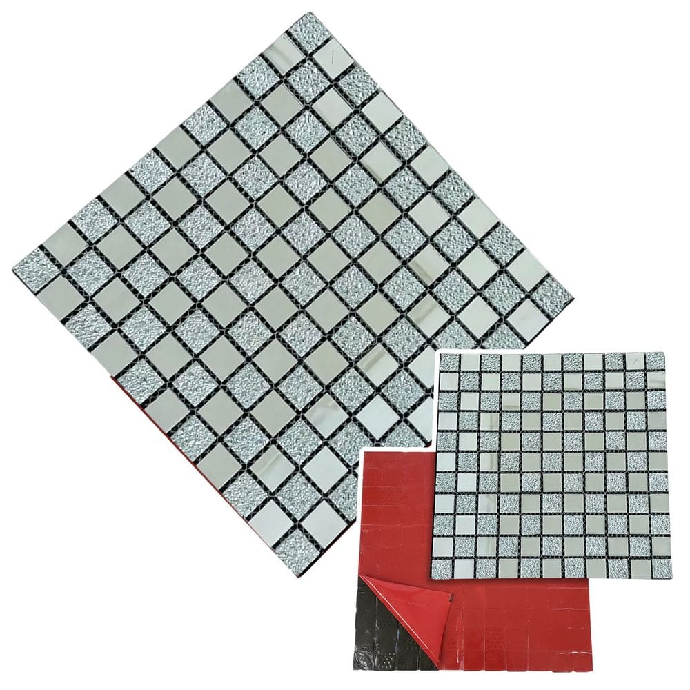 Pastilha De Vidro Adesiva Para Parede Cozinha Lavabo Banheiro Sala Decorativa Aplicacao Facil Moderna Requintado Reforma