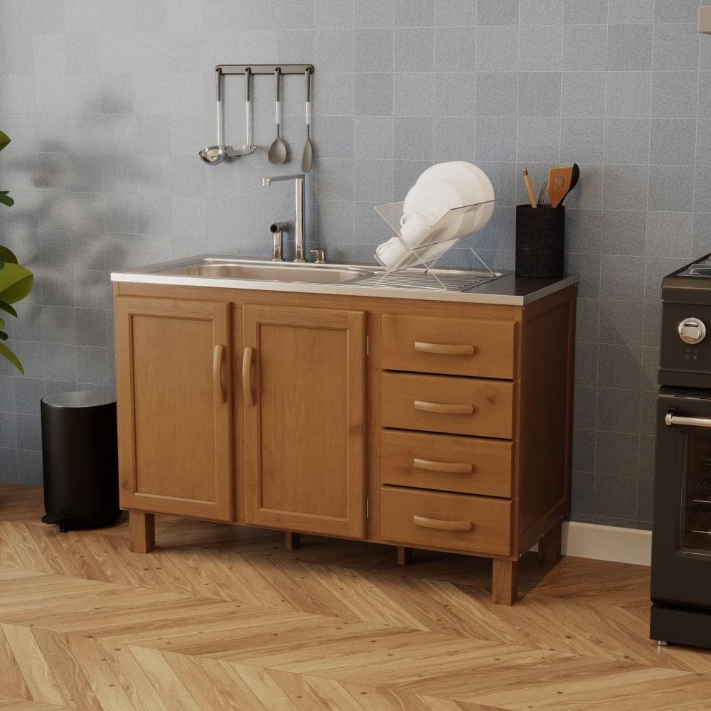 Balcão Para Pia 120cm Madeira Maciça MPO