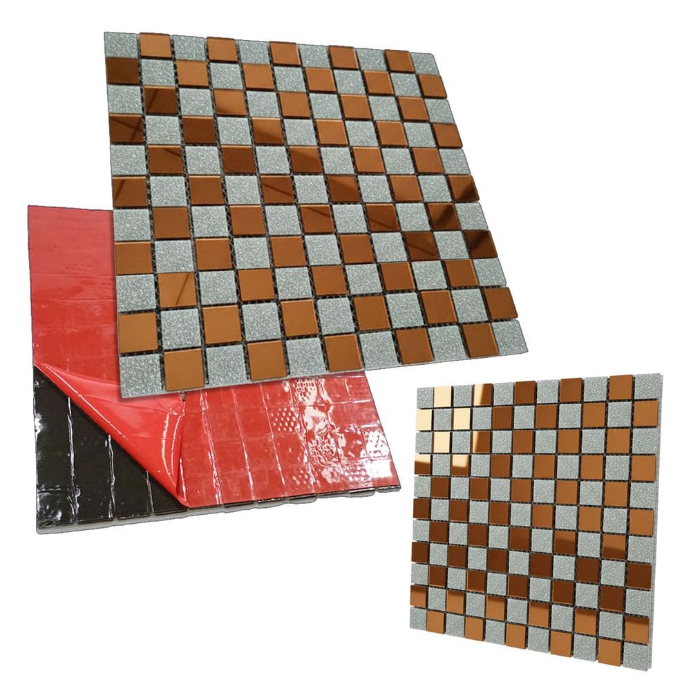 Pastilha De Vidro Adesiva Para Parede Cozinha Banheiro Lavabo Sala Decorativa Facil Aplicacao Moderna Requintado Reforma