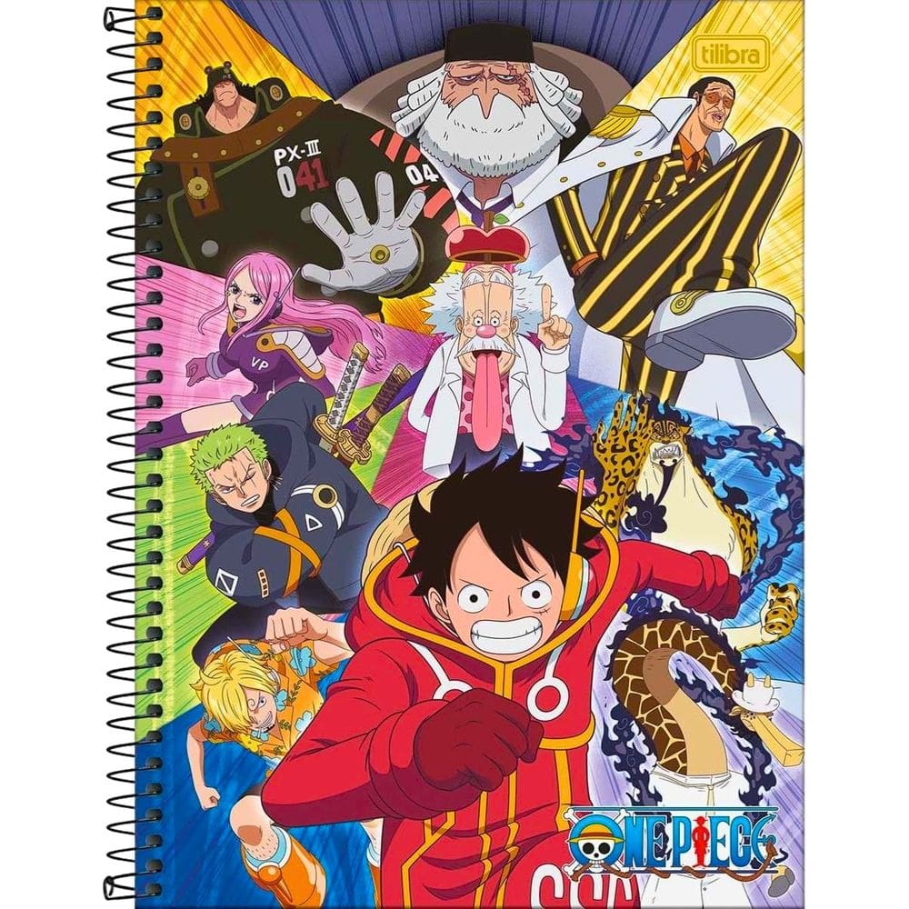 Caderno 10x1 Capa Dura One Piece 160 Folhas Tilibra