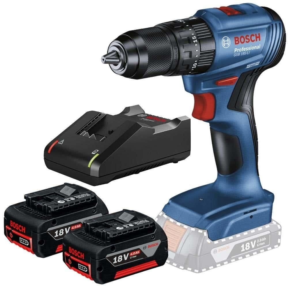 Parafusadeira de Impacto 18V 65NM Brushless com 2 Baterias 4,0 Ah e Carregador Bivolt BOSCH