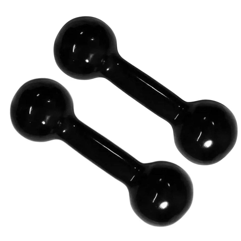 Kit 01 Par Halter Peso Emborrachado 3Kg Unibrás