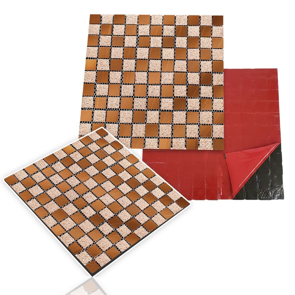 Pastilha De Vidro Adesiva Para Parede Cozinha Lavabo Banheiro Sala Decorativa Moderna Requintado Facil Aplicacao Reforma