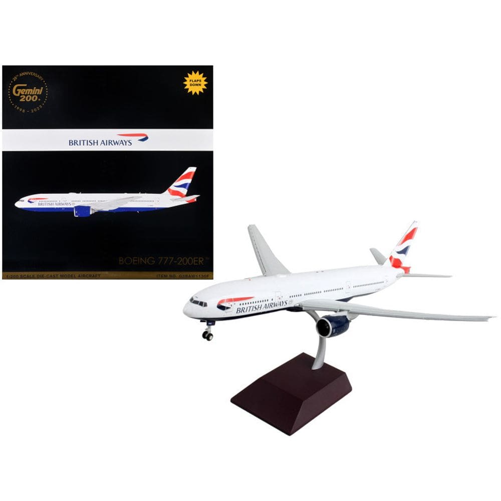 Avião GeminiJets British Airways Boeing 777-200ER 1:400