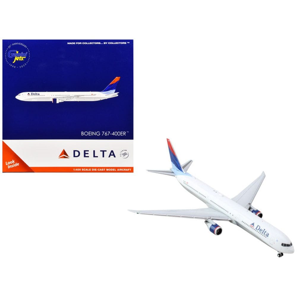 Avião GeminiJets Delta Air Lines Boeing 767-400ER 1:400