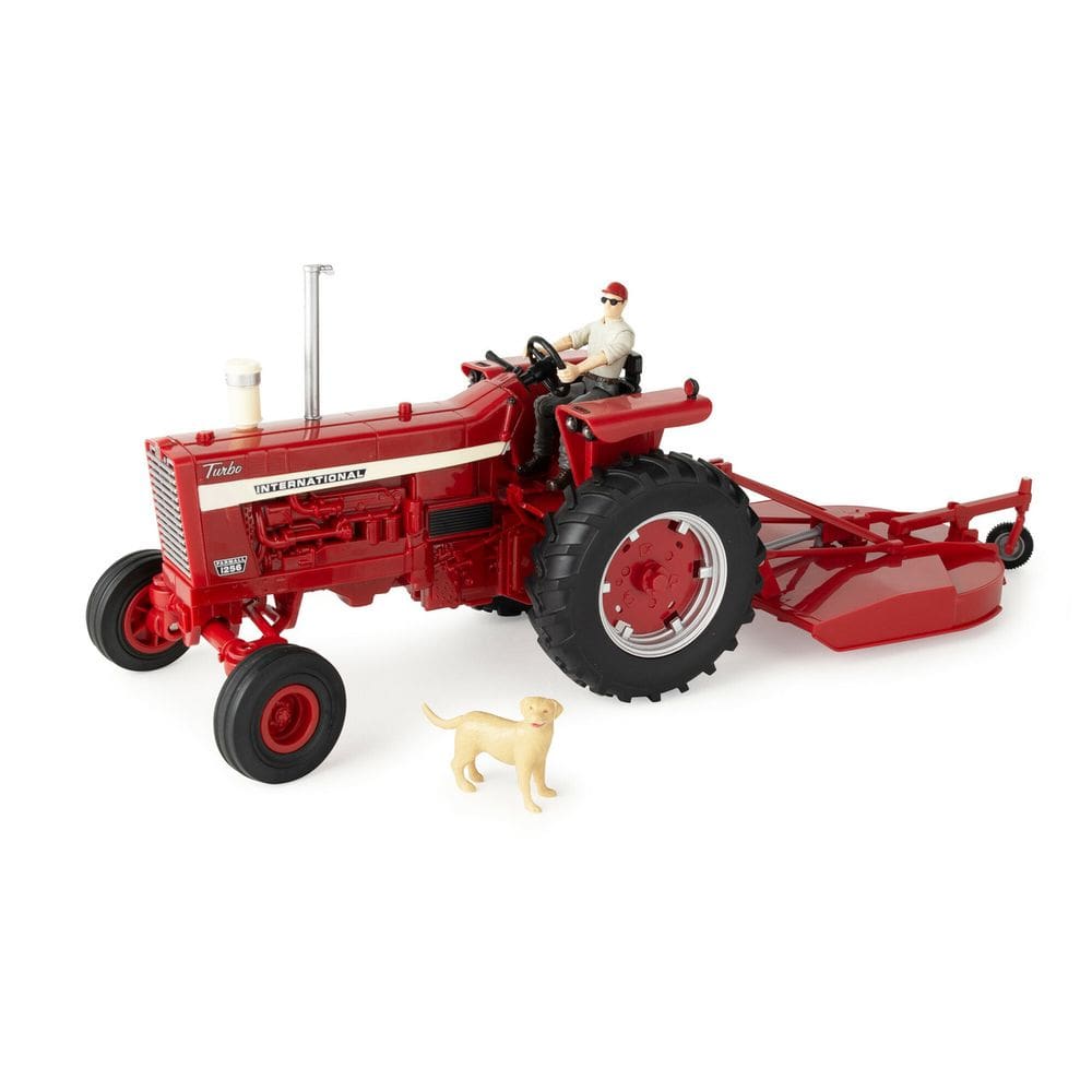 Miniatura Trator Big Farm Farmall 1256 1:16 Cortador d Grama