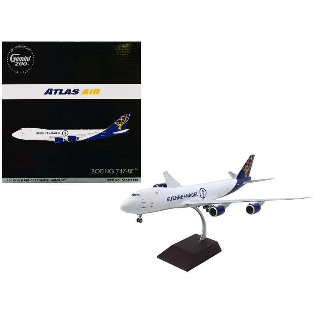 Miniatura Avião GeminiJets Atlas Air Boeing 747-8F 1:400
