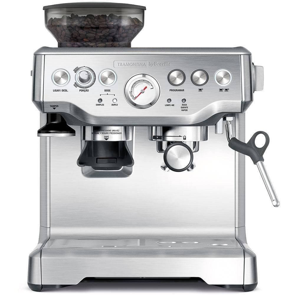 Cafeteira Elétrica Tramontina By Breville Express Pro Em Aço Inox Com Moedor 2 L 220V 69066012