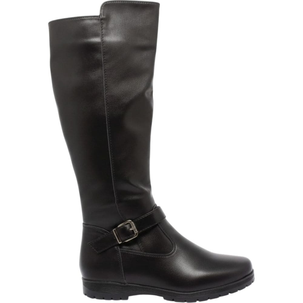 Bota Feminina Casual  Dia a Dia Passeio Com Detalhe Em Fivela Conforto Montaria Mooncity 71127