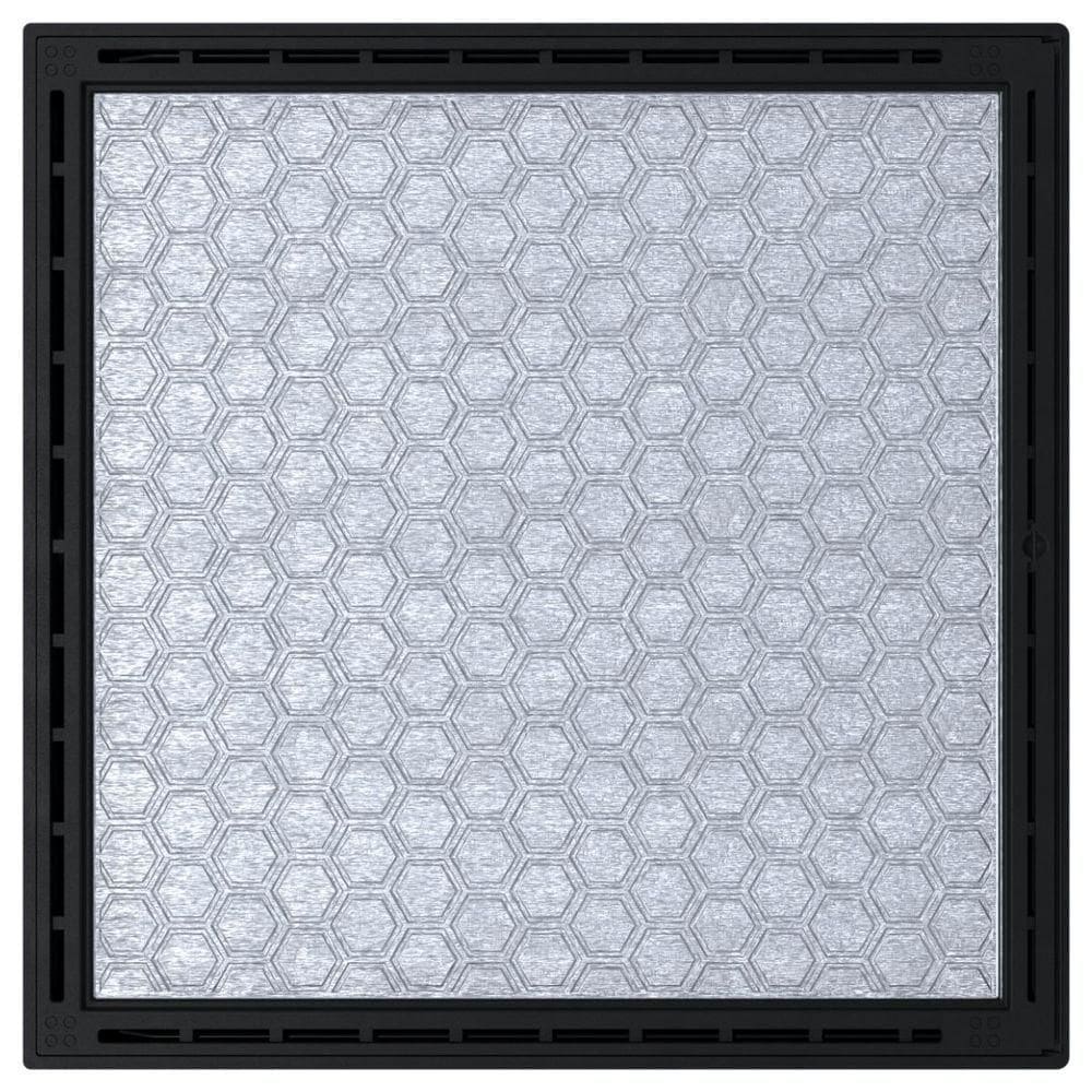 Tampa Casa Máquina Grelha Invisível Sistema Gaveta Inteligente Deslizante 85x85 Preto