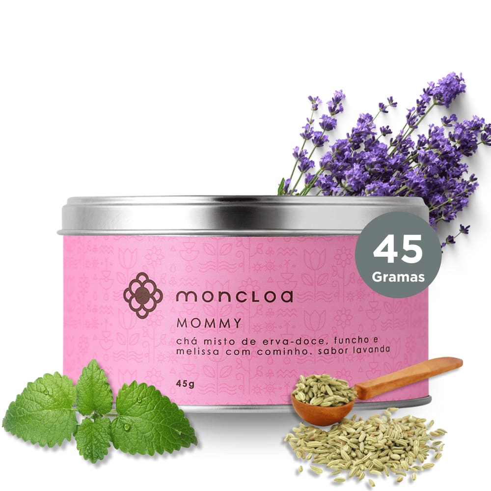 Chá Infusão de Ervas Mommy Moncloa Lata 45g