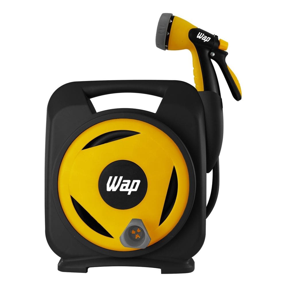 Mangueira 12m Com Enrolador Parede Jardim Pro - Wap