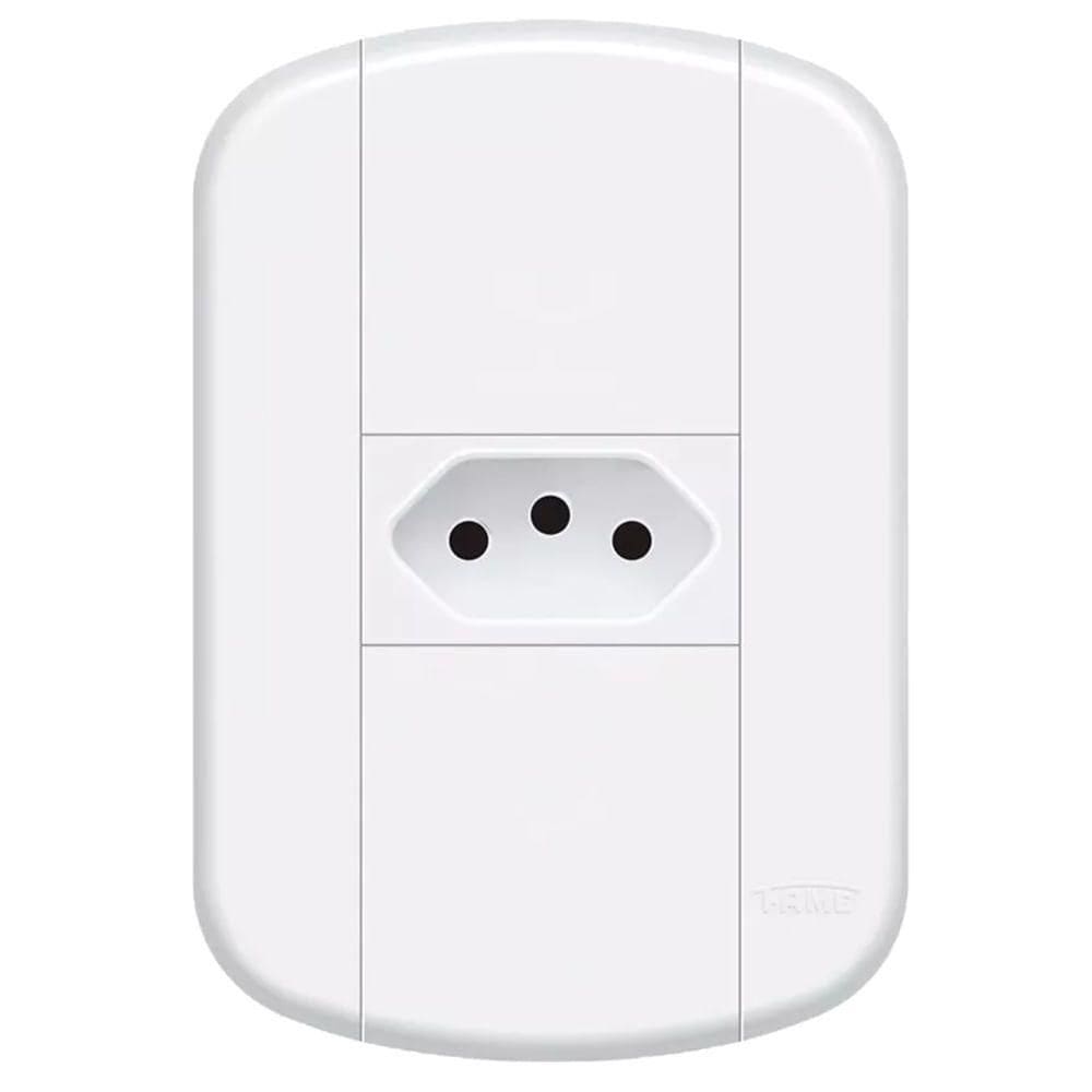 Conjunto Tomada Padrão 2p+t 20a com Capa 4x2 Blanc+ 11239164 Fame Conjunto Tomada Padrao 2p+t 20