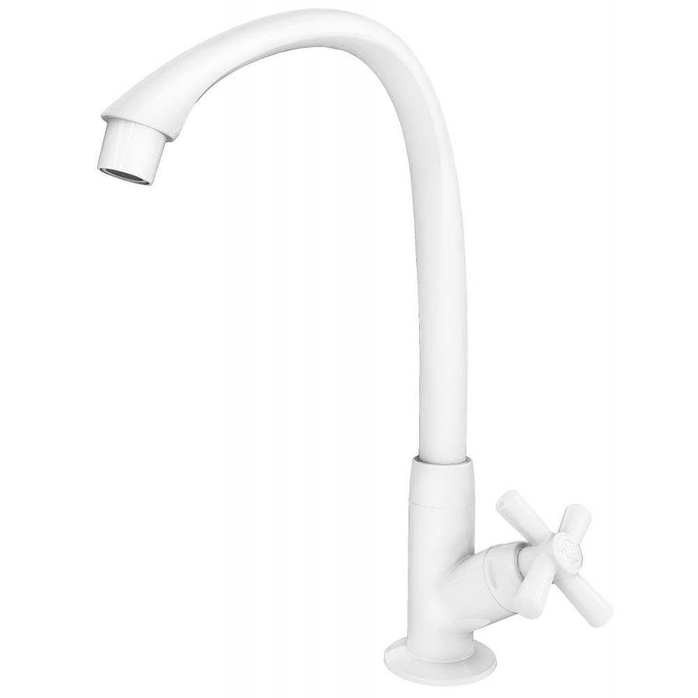 Torneira Para Cozinha Mesa Bica Alta Móvel Cross 1-2 Branca 300000464 Tigre Torneira Coz.m.alta