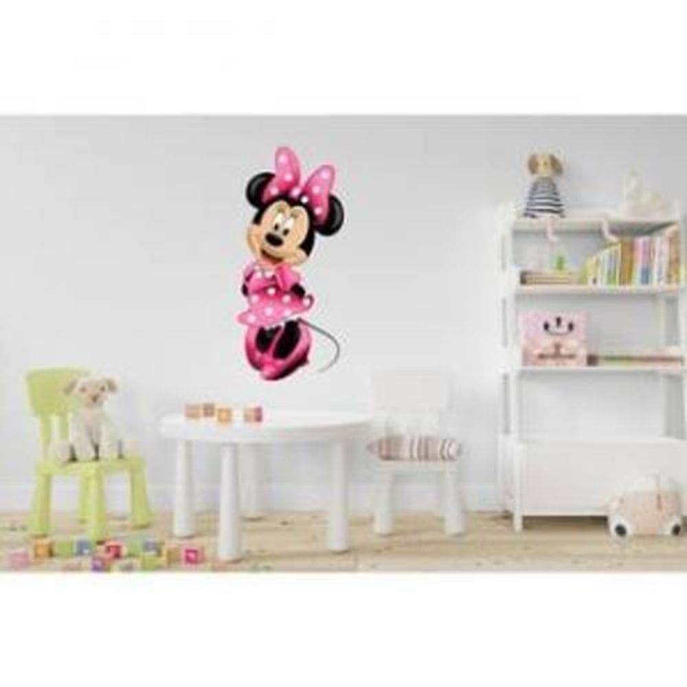 Adesivo de Parede Minnie Mod03 15x35cm Vinil Adesivo