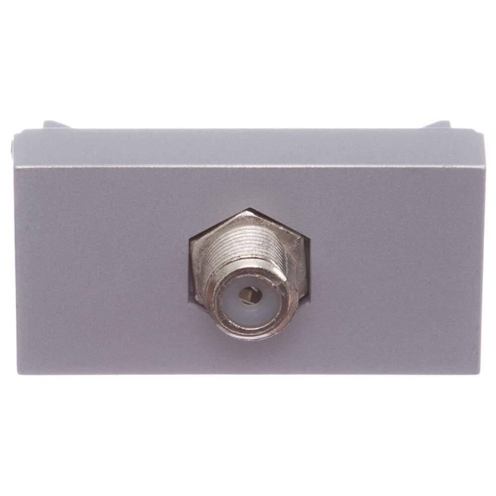 Módulo Tomada Para Antena de Tv Cabo Coaxial Alumínio Orion S70546874 Schneider Modulo Tom.p-ant
