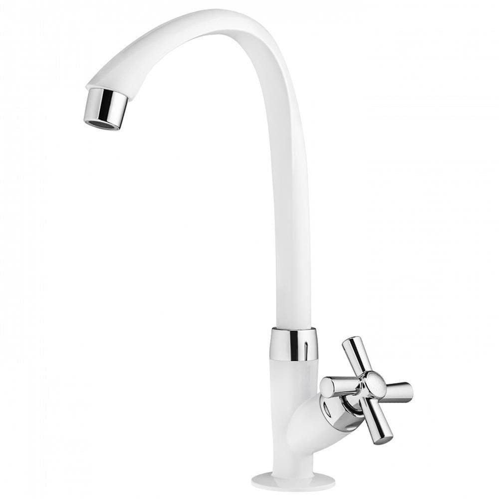 Torneira Para Cozinha Mesa Bica Alta Móvel Cross 1-2 Branca-cromada 300000465 Tigre Torneira Coz
