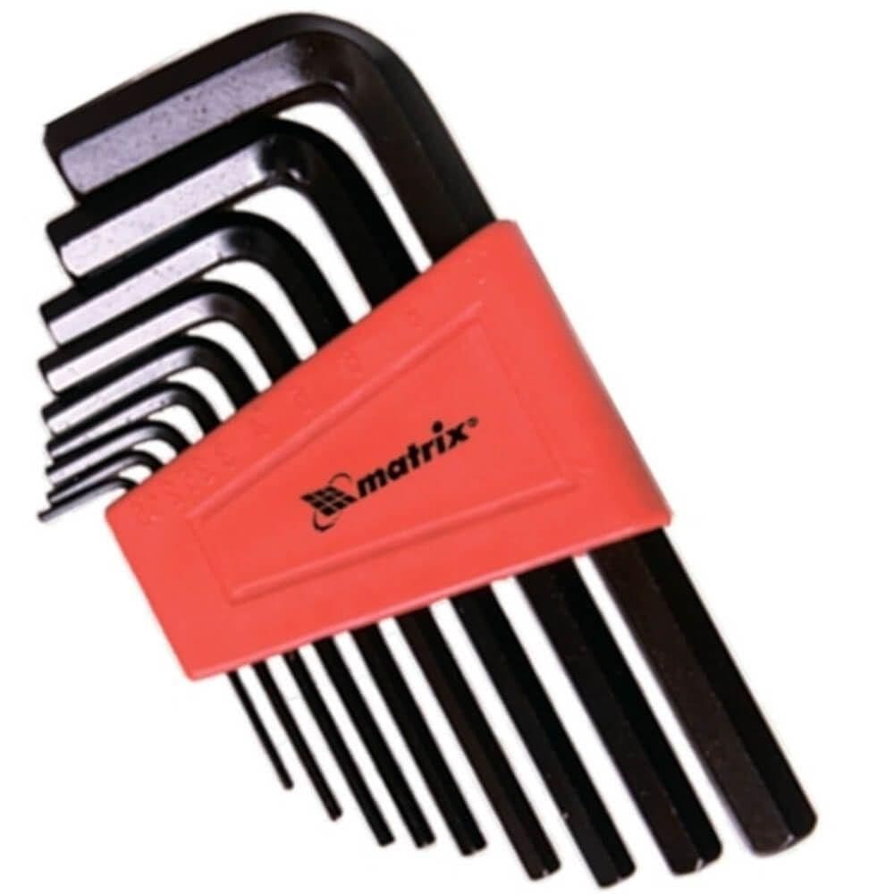 Jogo de Chave Allen Curta 1,510mm 9 Peças Oxidado 112269 Mtx Jogo de Chave Allen Curta 1,510mm