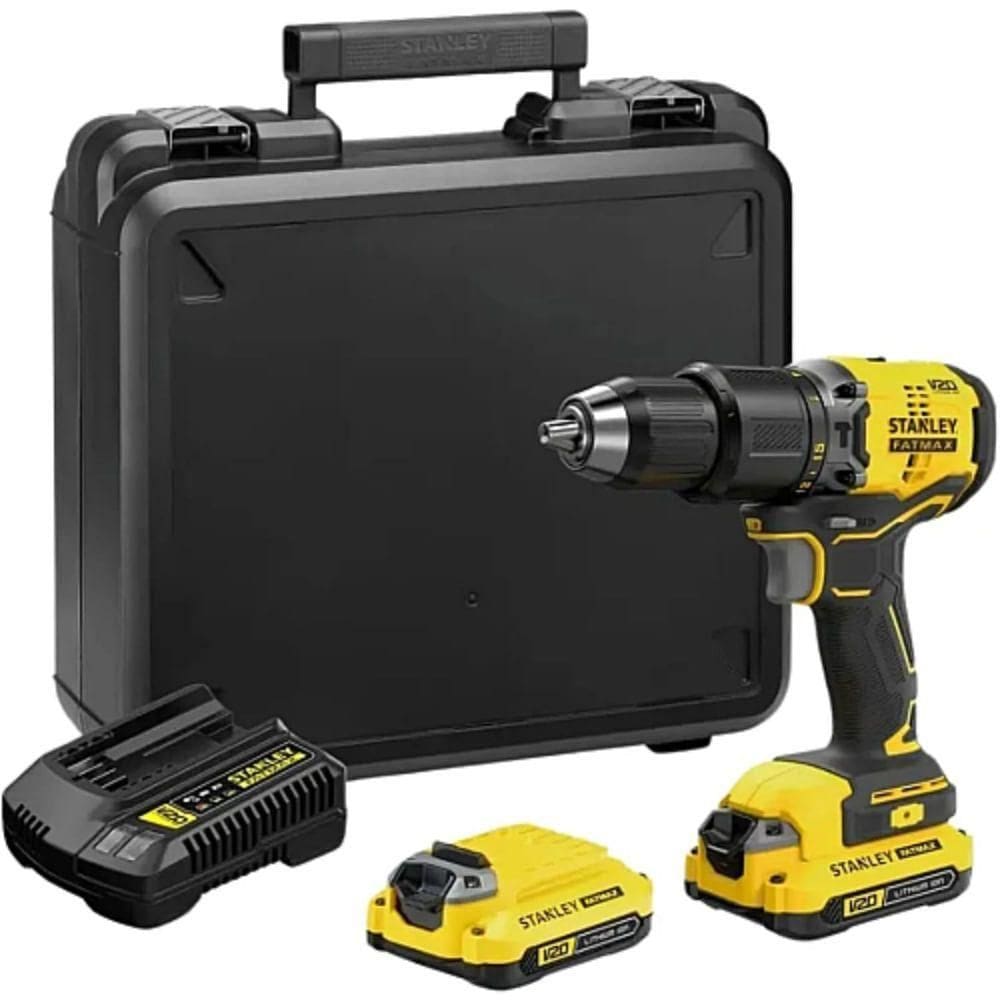 Parafusadeira E Furadeira de Impacto Brushless 1-2 13mm 20 Volts Max Bivolt com 2 Baterias + Maleta