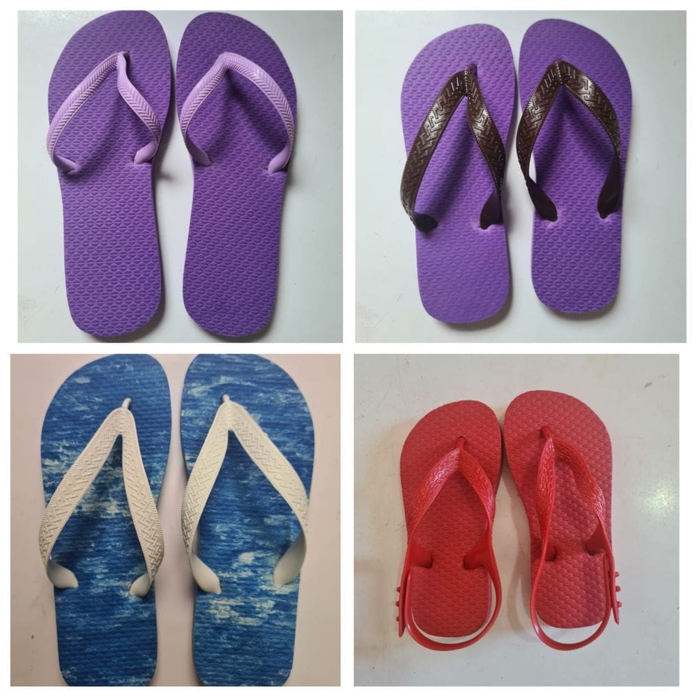 4 Pares De Chinelos Tradicional  Infantil Flat Up