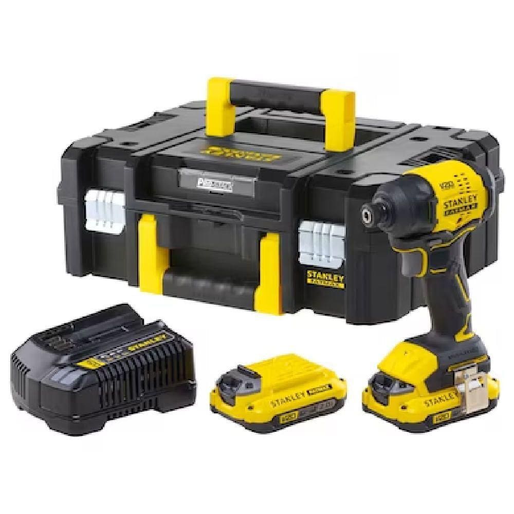 Parafusadeira Impacto 1-4 20 Volts 2 Bateria 4ah Maleta sbi811d2tbr Stanley