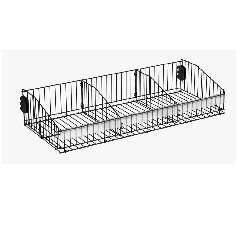 Cesto Para Ponta FIT 37x78 Cm Duas Divisoria Preto