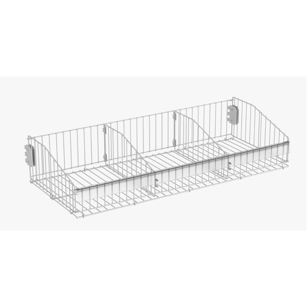 Cesto Para Ponta FIT 37x78 Cm Duas Divisoria Branco