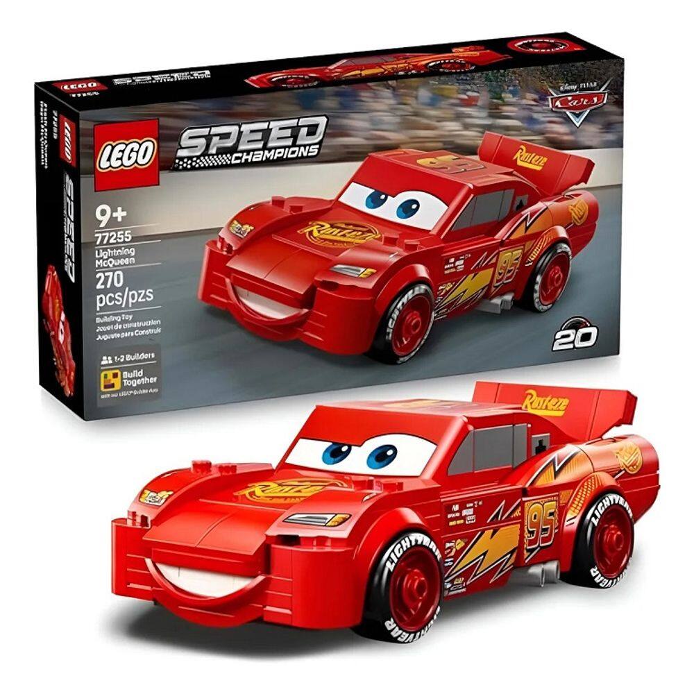 Lego 77255 Disney Carros Speed Champions Lightning Relâmpago Mcqueen – 270 peças