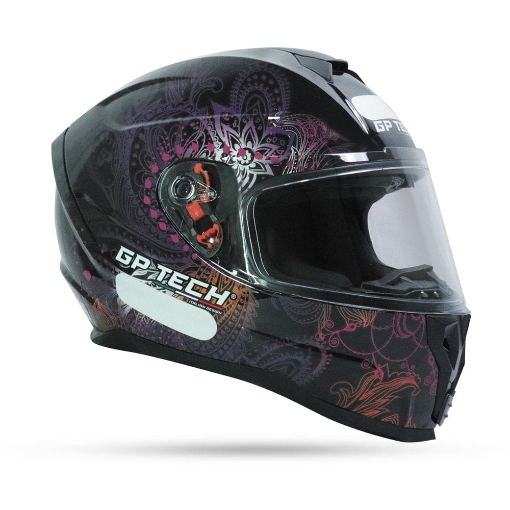 Capacete Gp Tech Ultra Sv Essence Preto/Lilás