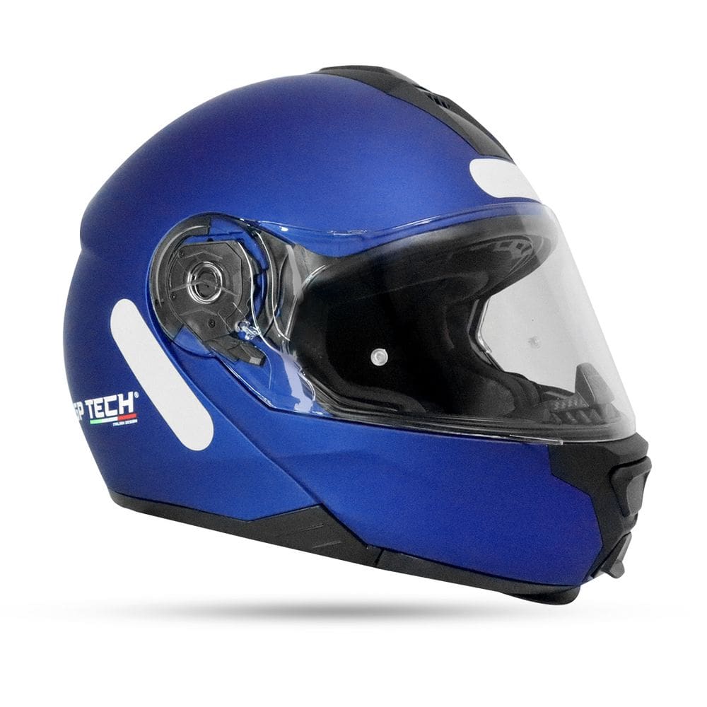 Capacete Gp Tech A118 Sv Mono Articulado Azul Fosco