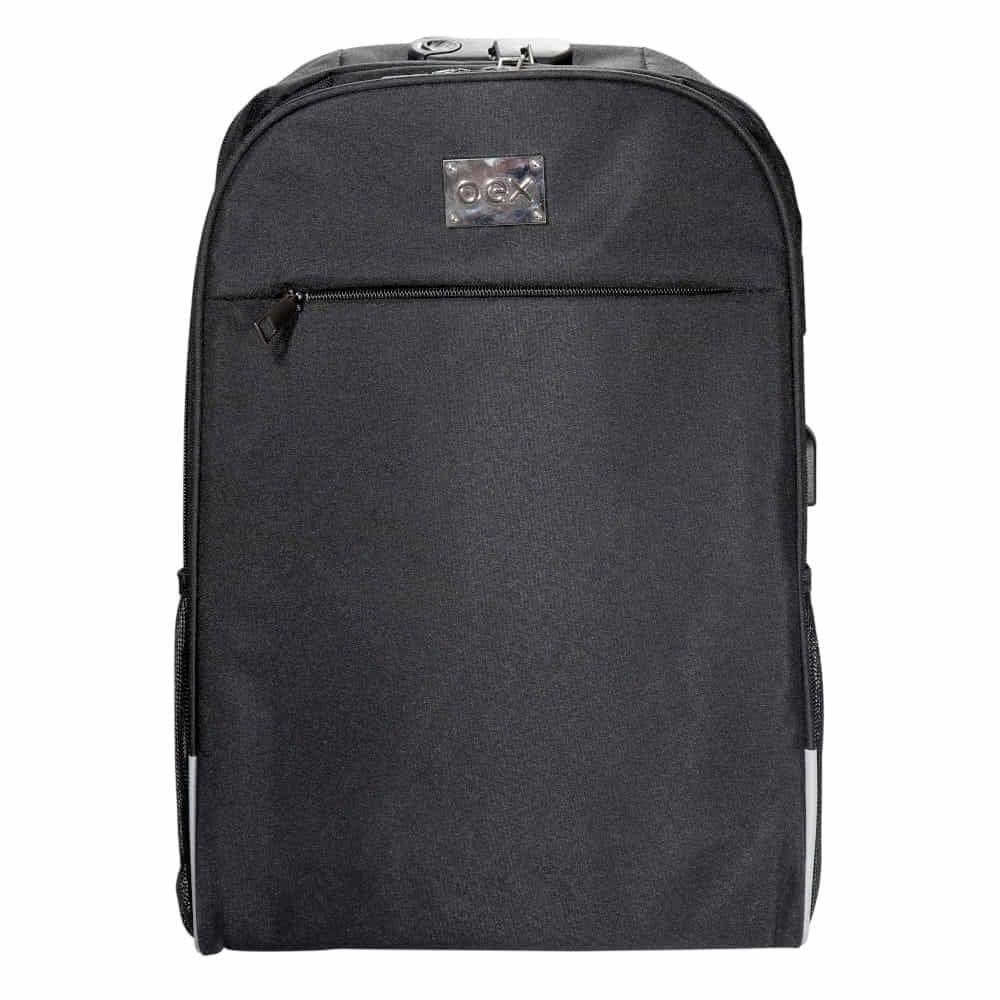 Mochila com Cadeado Notebook 15,6” Safety BK108 Preta OEX