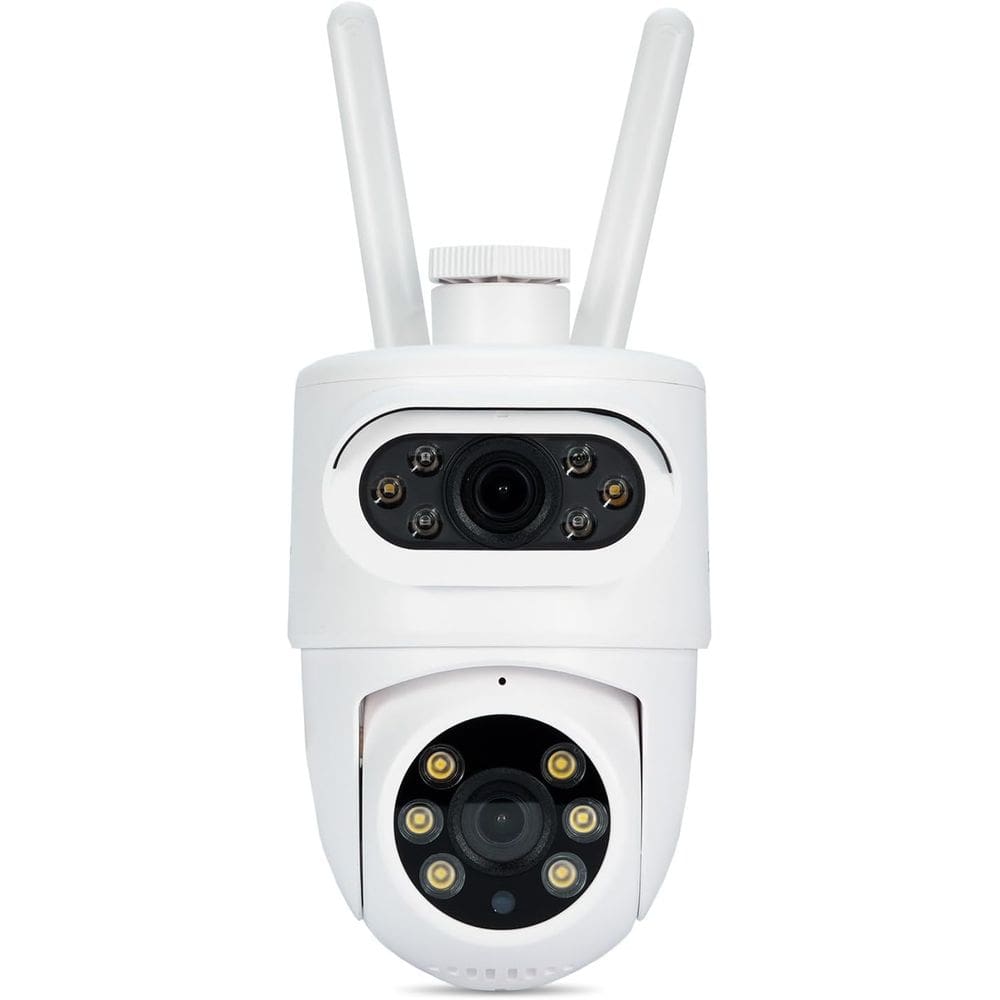 Câmera Segurança Externa WiFi Dual Dome Alexa/Google EKaza