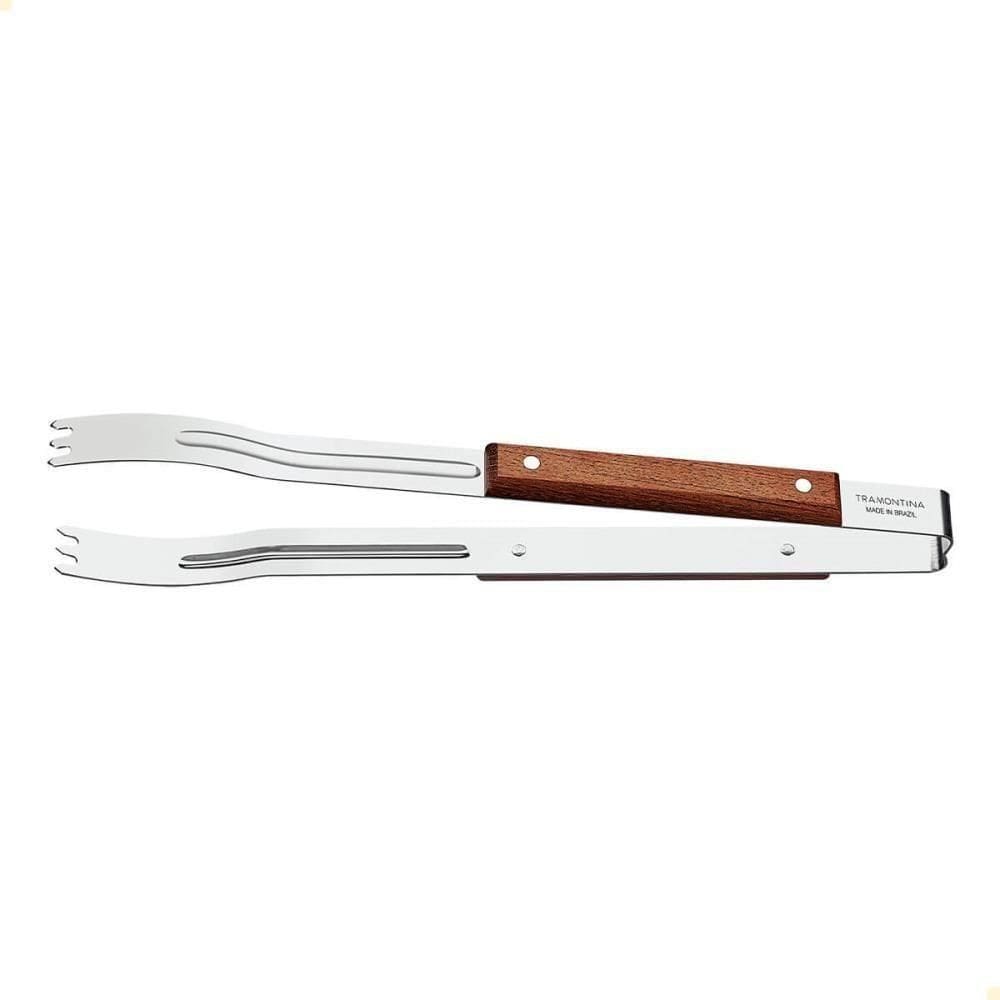Pegador Para Carne Tramontina Churrasco Com Lâmina Em Aço Inox E Cabo De Madeira 37 Cm 26400100