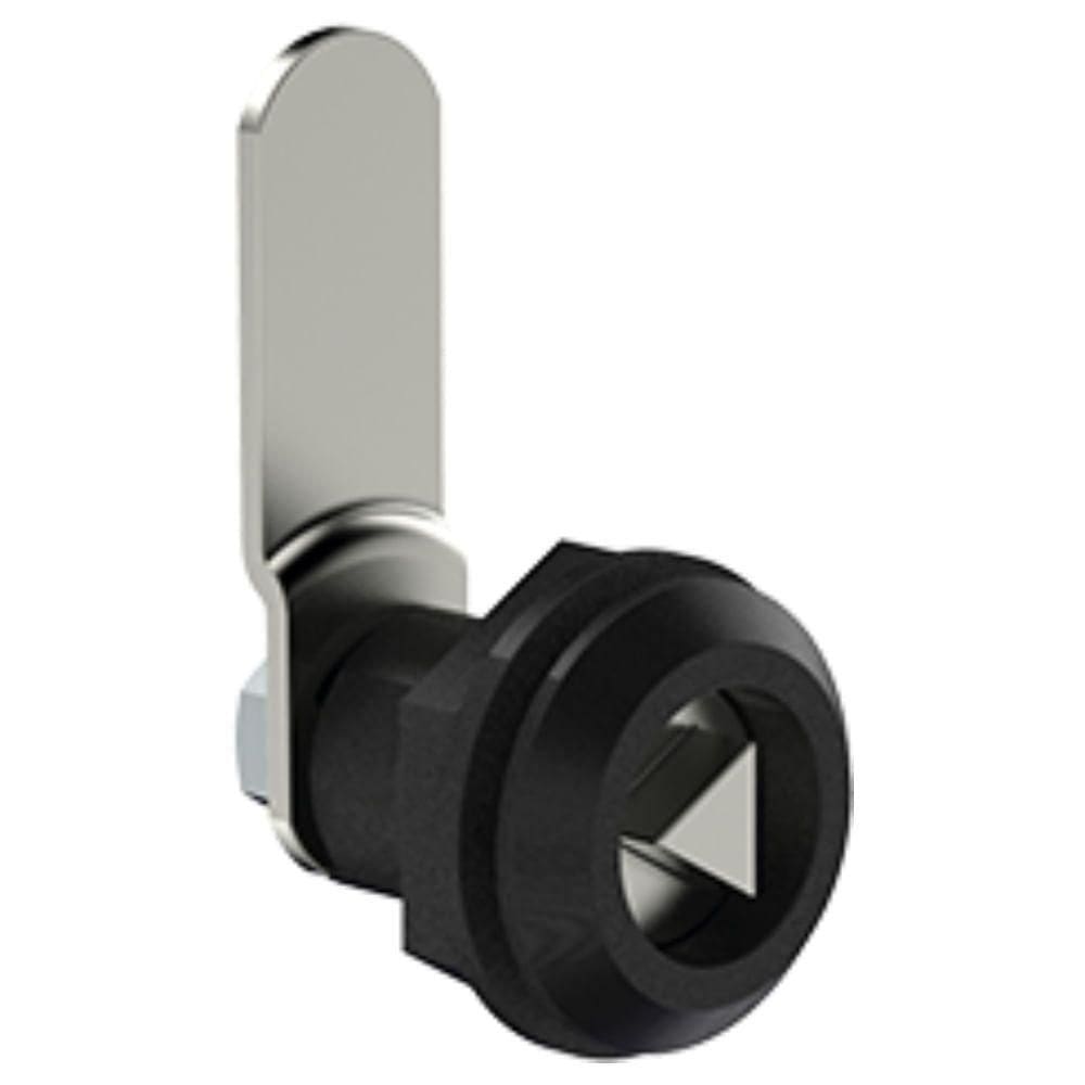 Fecho Lingueta com Dobra 2x45mm Triângulo 2 Peças com Chave Preto Embalagem Autosserviço 06936.000