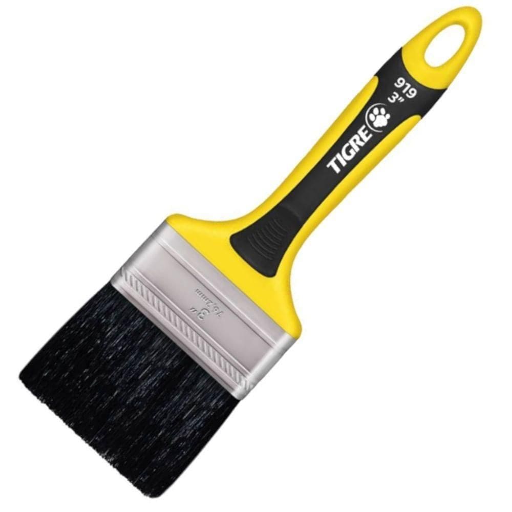 Trincha Premium Sintético Preto 919 3 60919012 Pincéis Tigre Trincha Premium Sintético Preto 919