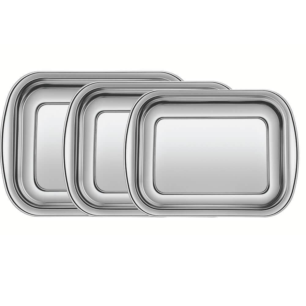 Jogo De Assadeiras Tramontina Cosmos Em Aço Inox Com 3 Peças 64310400