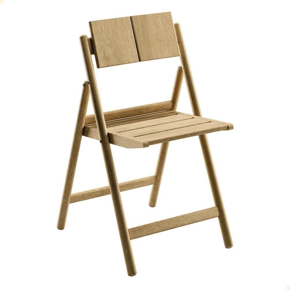 Cadeira Dobrável Tramontina Bossa Em Madeira Tauari Natural 13699080