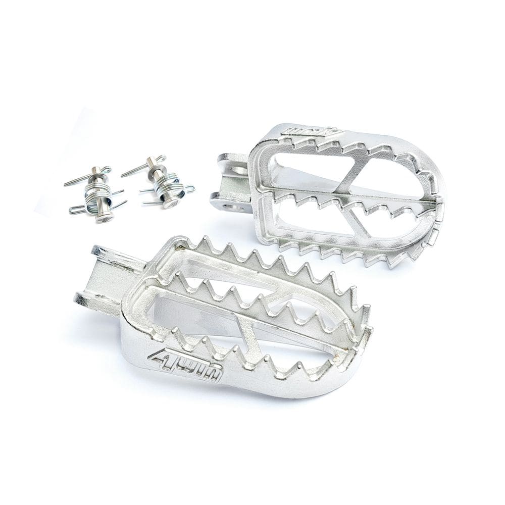 Pedaleira Aço Inox 4win Hunter C/ Molas Pinos Crf 230 Crf 250f Xr 200/250 Xre 300