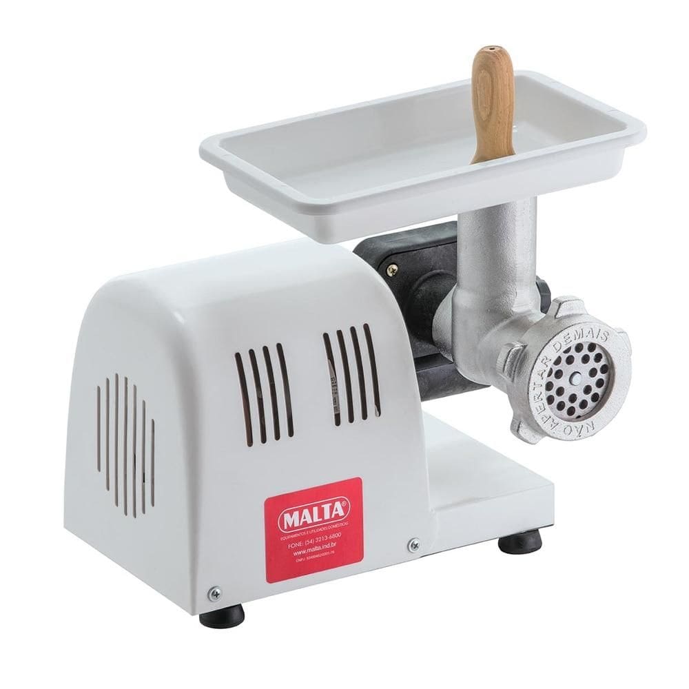 Moedor de Carne Elétrico Malta, Branco - Bivolt