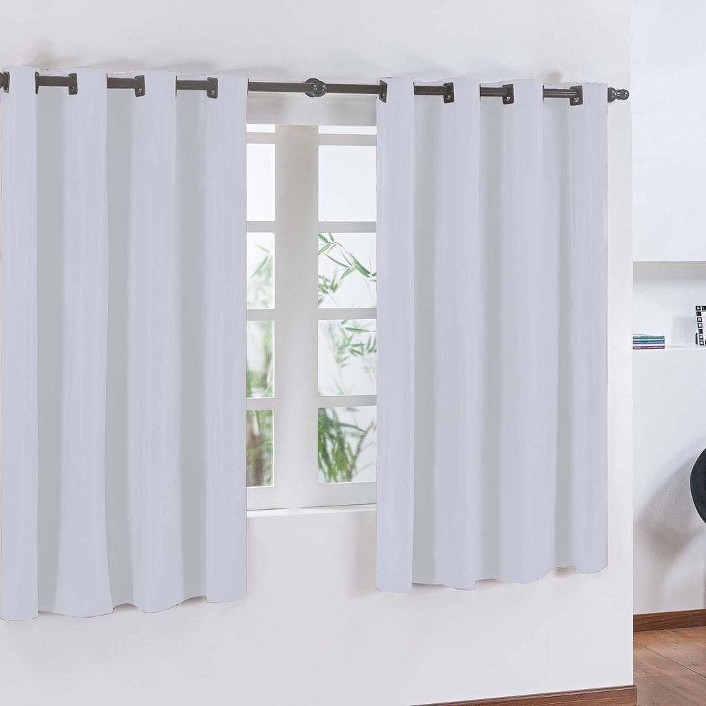 Cortina Cortaluz Em Pvc Para Varão Simples 2,80m X 2,80m 100% Policloreto De Vinila - Branco