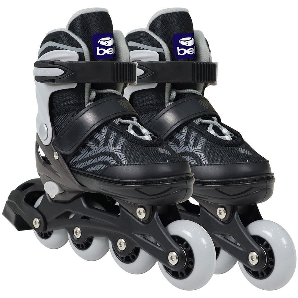 REEMBALADO: Patins Bel Inline Flexx 3.0 Ajustável 29 A 32 - Prata