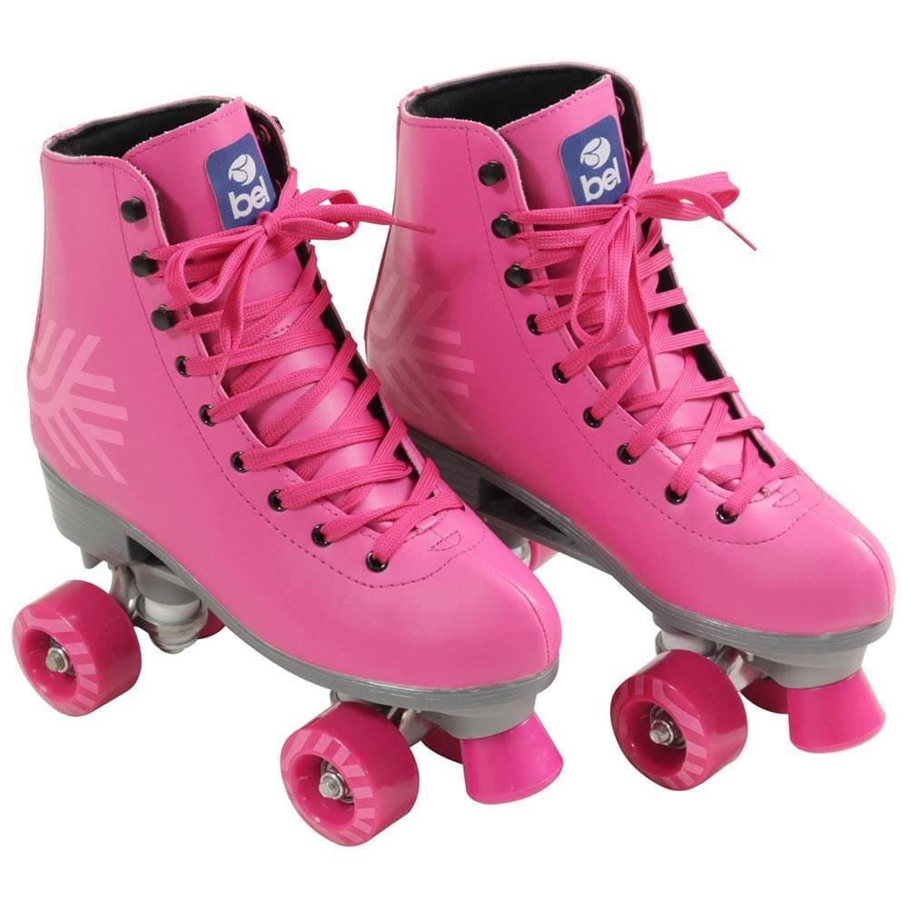 REEMBALADO: Patins Bel Quad Retrô Top Tamanho 35 - Rosa