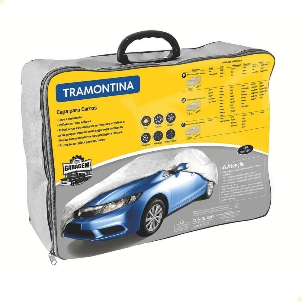 Capa Impermeável Proteção Carros Tramontina Tamanho G Carros Até 5,2m 43780003