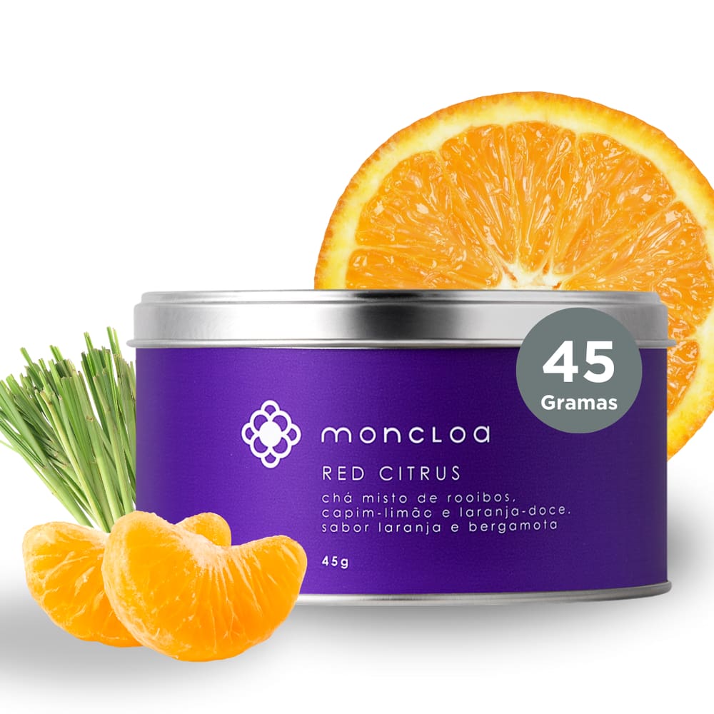 Chá Infusão Rooibos Red Citrus Moncloa Lata 45g