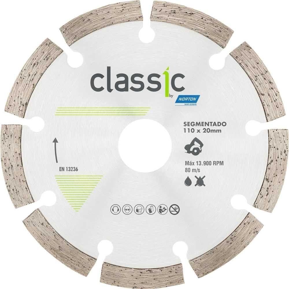 Disco De Corte Diamantado, Modelo Classic, 110 Mm, Segmentado, Norton Ostenvonder