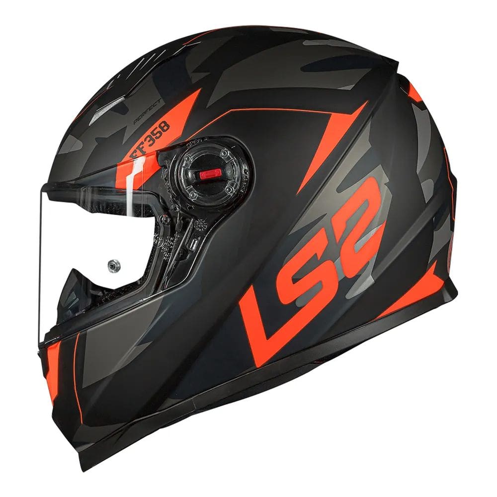 Capacete LS2 FF358 Tank Camo Matte Black / Orange (56)