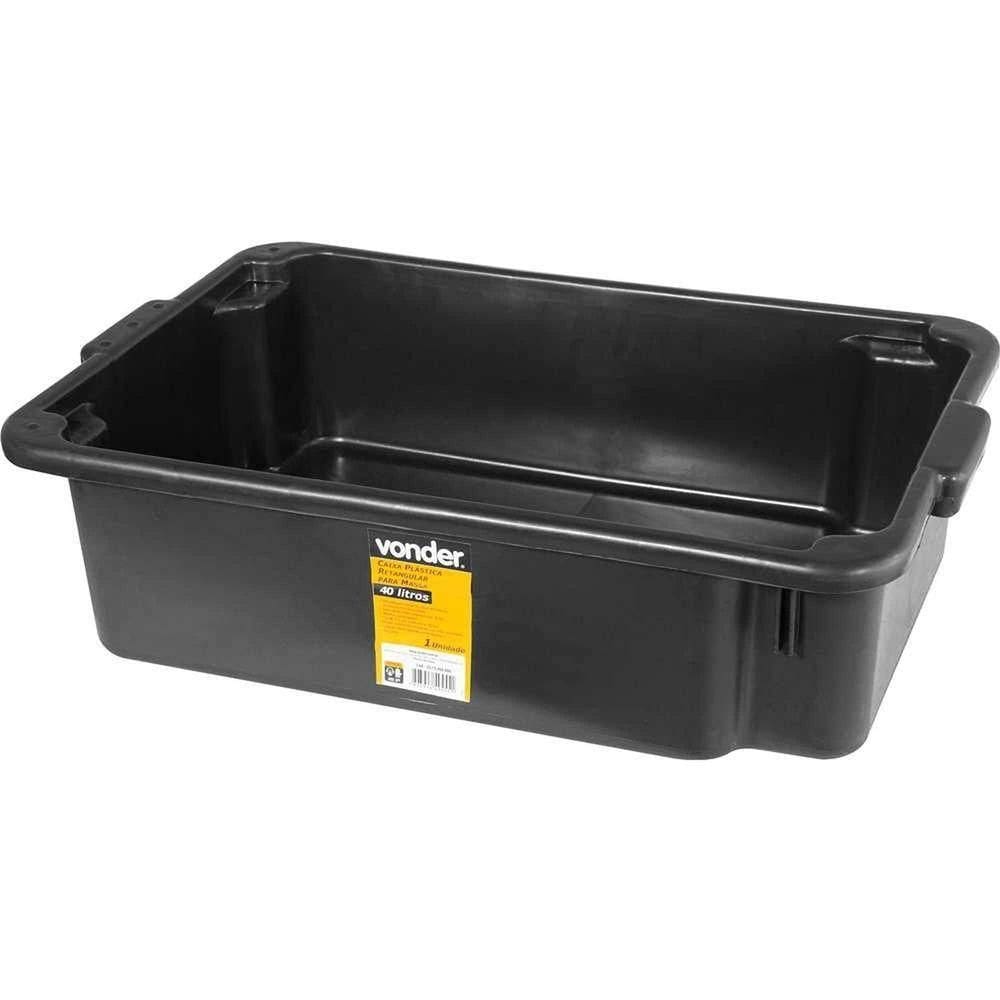 Caixa Plástica Retangular, Para Massa, 40 Litros, Vonder Ostenvonder
