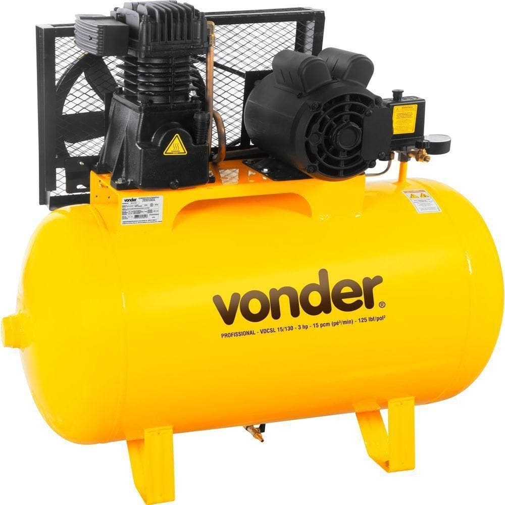 Compressor De Ar Vdcsl 15-130 Trifásico -380V Vonder 220V