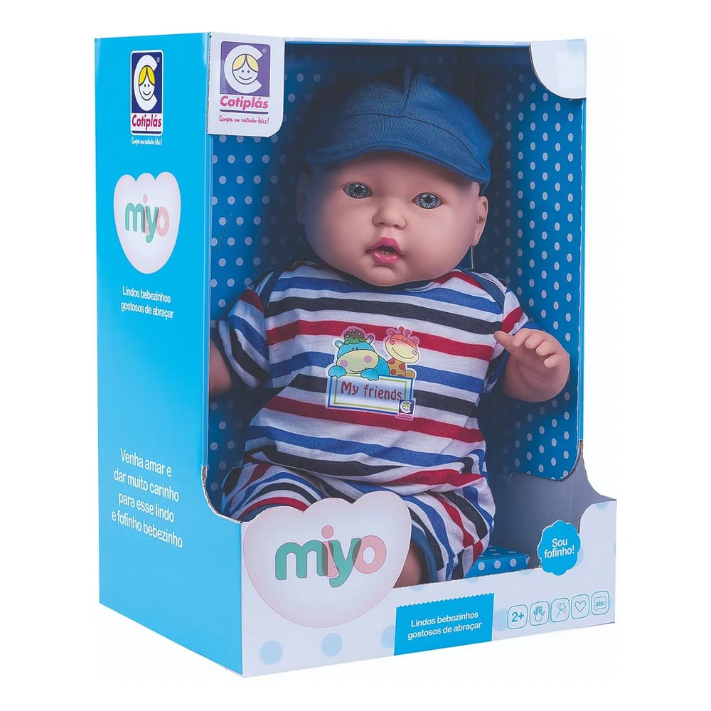 Boneco Bebê Miyo Menino 2246 Cotiplás